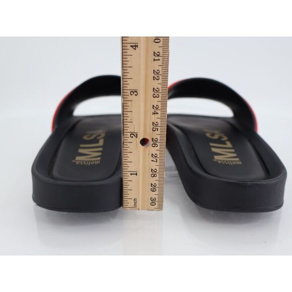 Melissa Women's Beach Sandal Size 7 Scented Slide Black Rainbow Rubber Shoe - Picture 6 of 10